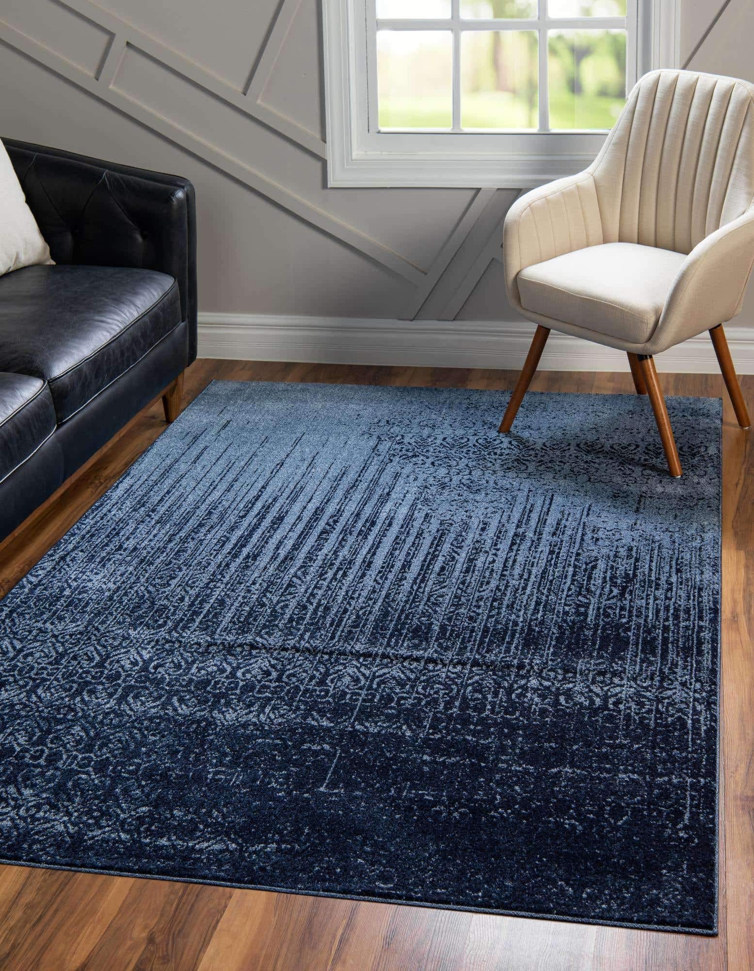 Unique Loom Del Mar Collection Contemporary Transitional Area Rug 7'  | amzdealz