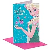 American Greetings Birthday Card for Kids (Frozen, Queen Elsa)