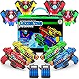 USA Toyz Rechargeable Laser Tag Game - 4pk Set with Guns and Vests, 4 Laser Guns, 4 Lazer Tag Vests with FX, LEDs Outdoor Multiplayer Toy Shooting Games for Kids, Teens, Adults