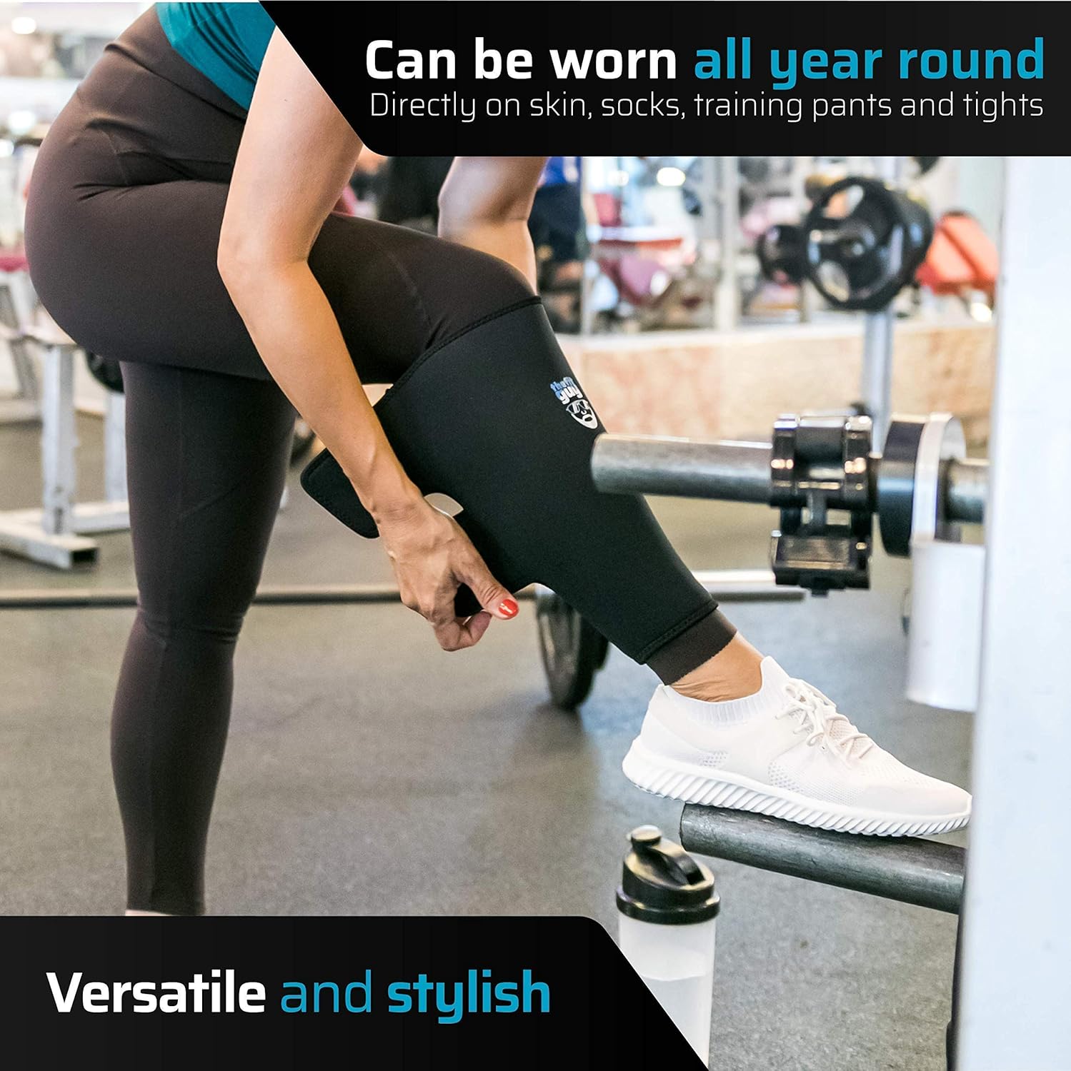 THEFITGUY Weightlifting Shin Guards, EasyWear - No Need to Take Off Shoes, Wear Over Skin, Socks, Training Pants and Tights, Ultimate Shin Protection (Pair) : Sports & Outdoors