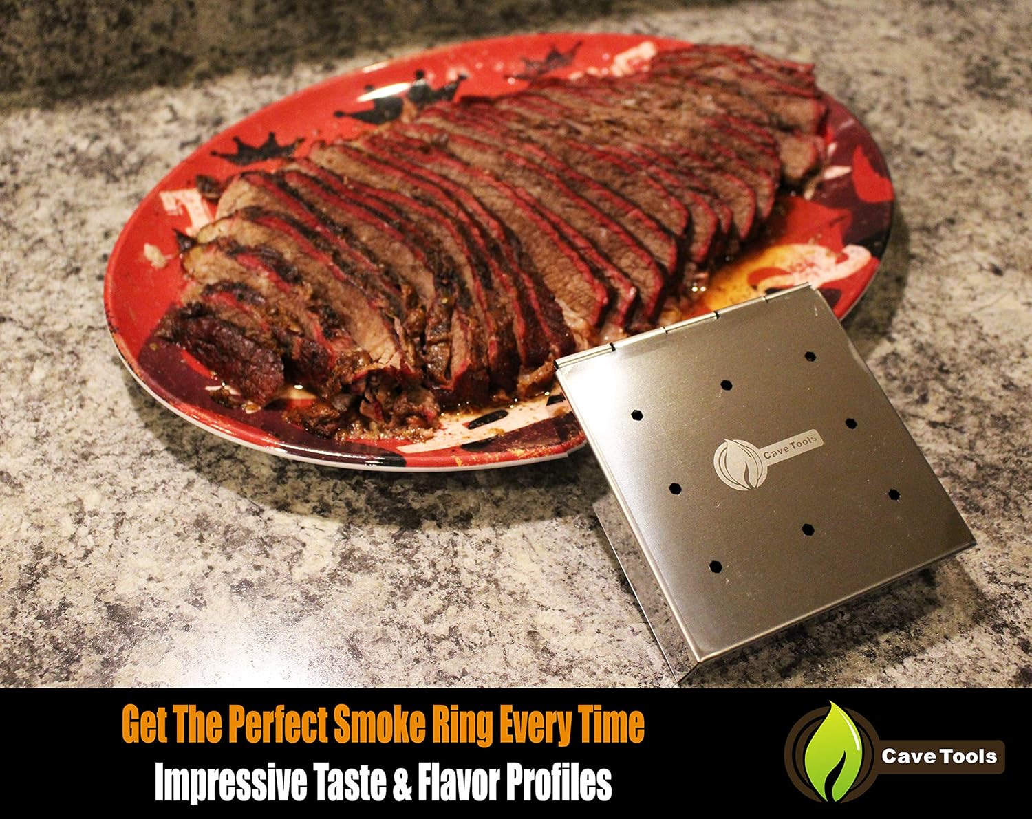 Smoker Box for BBQ Grill Wood Chips - 25% Thicker Stainless Steel Won't WARP - Compact Size for Charcoal & Gas Barbecue Meat Smoking with Hinged Lid - Best Grilling Accessories Gift Idea for Dad: Garden & Outdoor