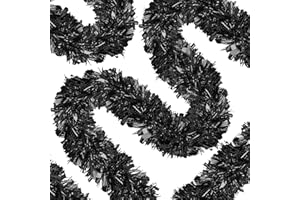 PALONU 70 Ft Christmas Tinsel Garland Metallic Tinsel Twist Garland Glitter Christmas Tree Hanging Decorations for New Year Party Birthday Holiday Indoor Outdoor Supplies