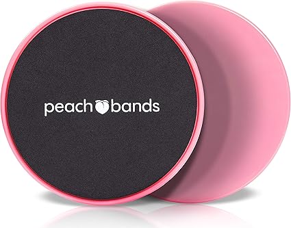 Peach Bands Fitness Sliders núcleo de Fitness - Doble Cara ...