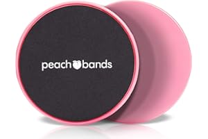 Peach Bands Core Sliders - Dual Sided Exercise Discs for Abs and Core