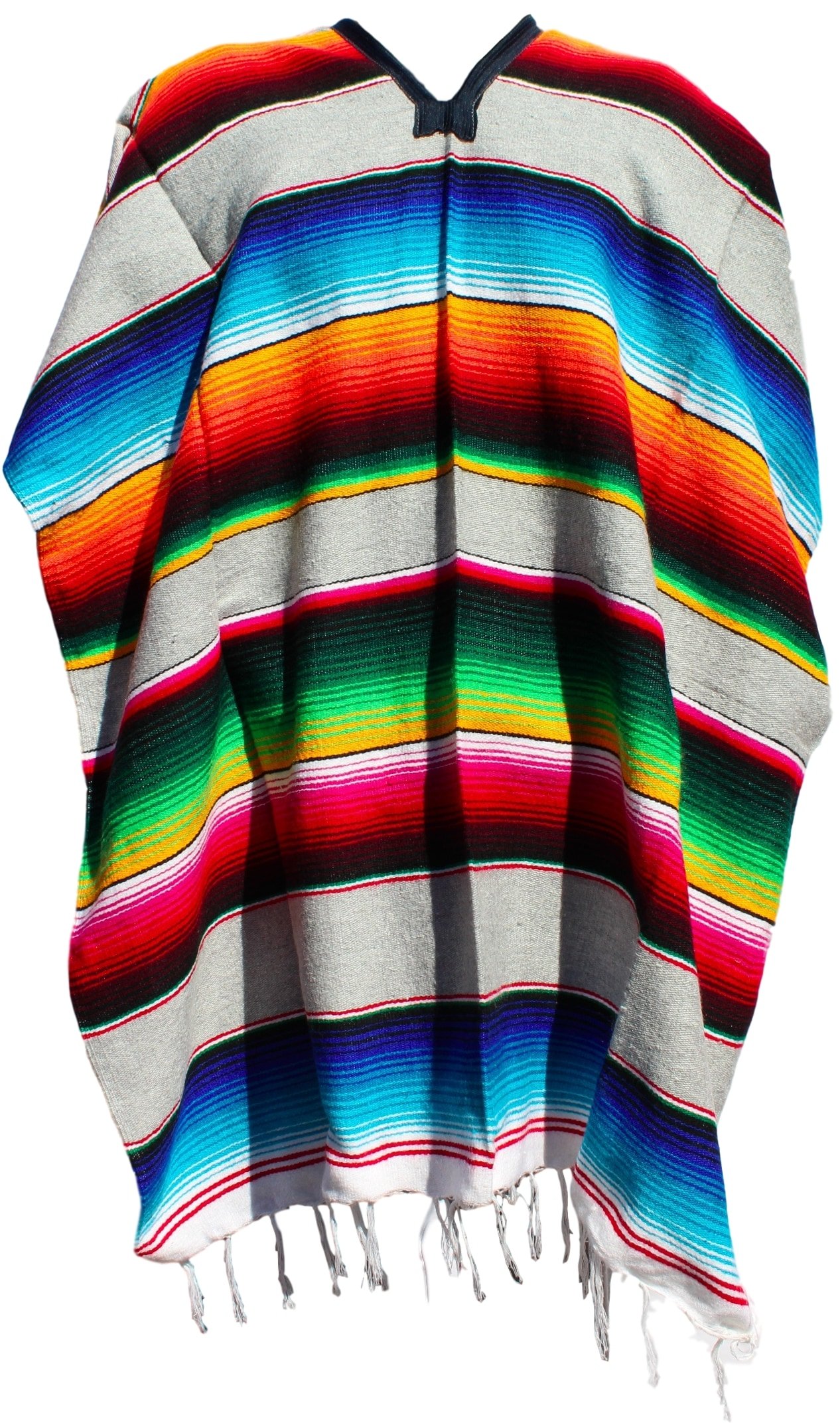 Authentic Heavy Mexican Ponchos Sarapes Adult Size (Assorted Colors ...