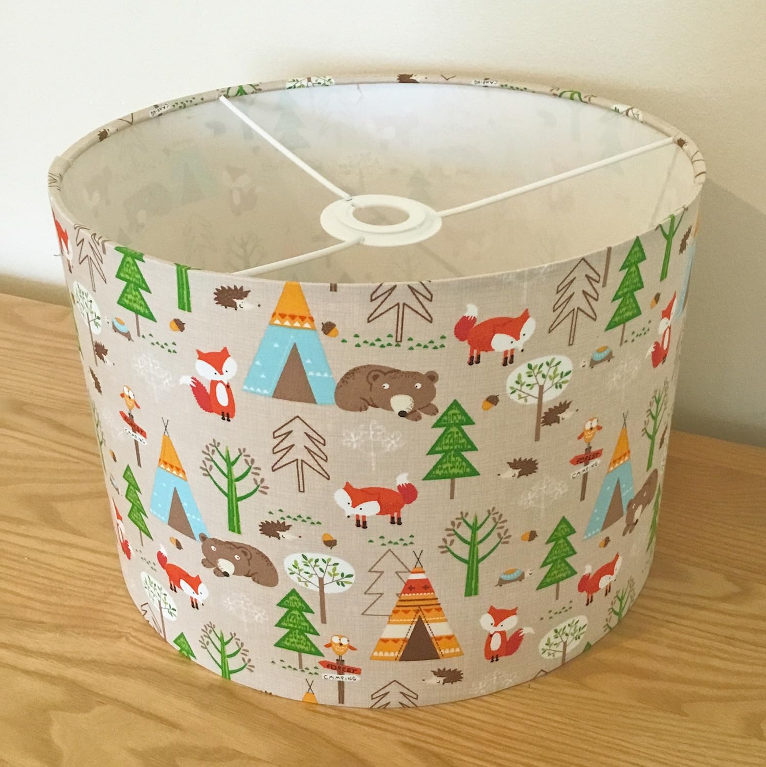 woodland lampshade nursery