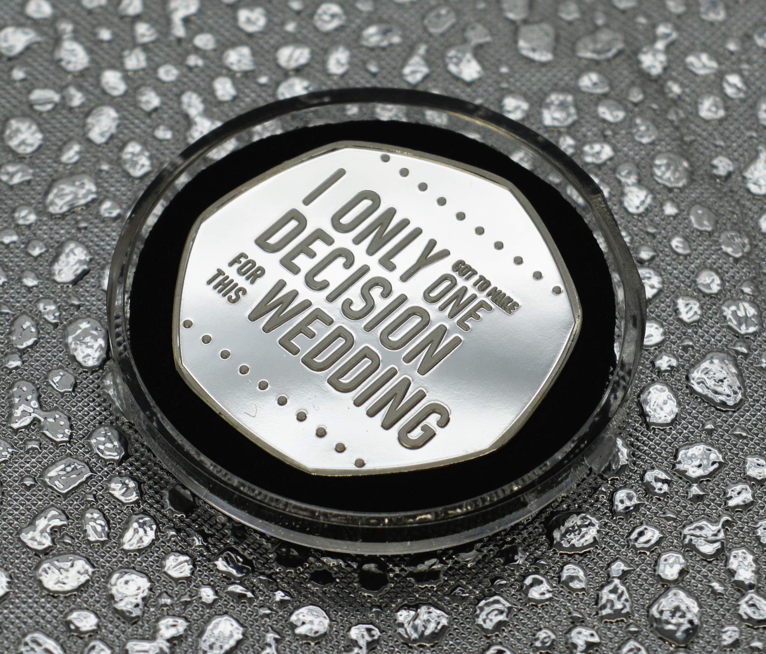 The Commemorative Coin Company THANK YOU FOR BEING MY BEST MAN Fine Silver WEDDING DAY Commemorative in capsule. Wedding Gift/Present/Favour