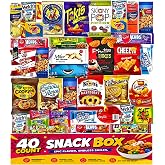 Ultimate Variety Sampler Care Package 40 Count - Ready To Gift Assorted Snacks With Cookies Chips Bars Popcorn Crackers For Adults Kids Grandkids Office Break Rooms School Snacks Camp Snack Birthday College Student Office School