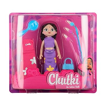Chhota Bheem Chutki Doll, Purple (34cm 