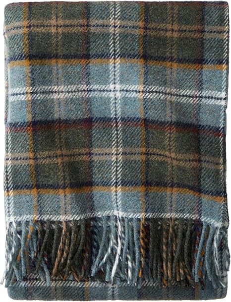 Plaid Wool Throw 2025