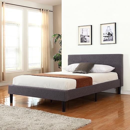 Amazon Com Twin 32 Tall Size Upholstered Platform Bed Frame And