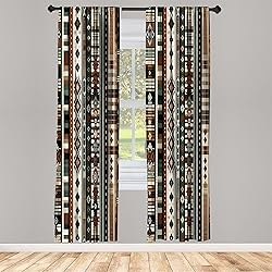 Ambesonne Southwestern Curtains, Ethnic Culture