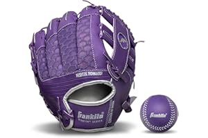 Franklin Sports Kids Baseball Glove + Ball Sets - Meshtek Youth Teeball Gloves for Kids + Toddlers - Left + Right Hand Throw 