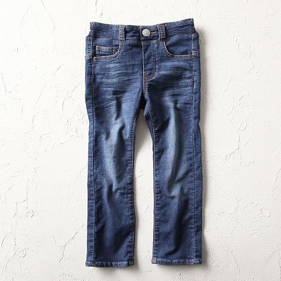 Amazon Co Jp バックナンバーキッズ Back Number Kidsニット風デニムパンツ キッズ 濃加工色 140 服 ファッション小物