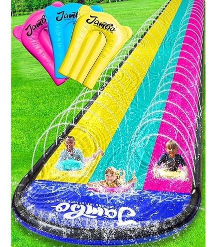 Amazon.com: Summer Waves Water Slide 2 Person 549 x 145 cm