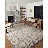 Loloi Darby Collection DAR-04 Ivory/Stone 6'-7" x 9'-3" Area Rug