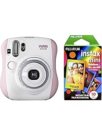 Fujifilm Instax Mini 26 + Rainbow Film Bundle - Pink/White