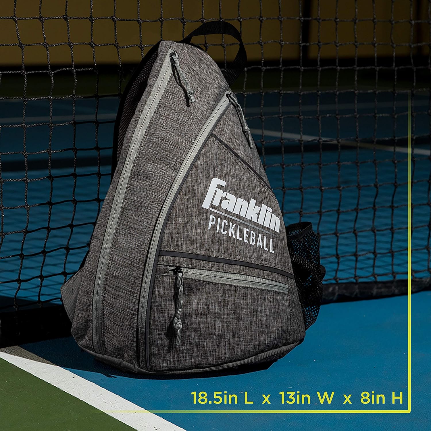 Franklin Sports Pickleball Sling Bag – Official Pickleball Bag of The U.S. Open Pickleball Championships – Adjustable – Gray/Blue : Sports & Outdoors