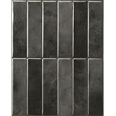 Smart Tiles Peel and Stick backsplash, Stacked Graphite Black, 11.43"x9" | Pack of 5 (3.5 sq ft), Glossy, Heat/Moisture Resistant, Low VOC, Kitchen/Bathroom, Renter Friendly, Made in Canada