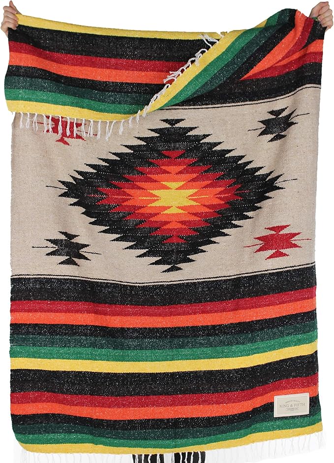 Mexican Blanket Mexican Yoga Blanket by King & Fifth Used