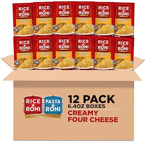 Rice-A-Roni Creamy Four Cheese -12 Pack, 6.4 Ounce (Pack of 12)
