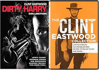 Amazon Com Clint Eastwood Collection Western The Man With No Name The Dirty Harry Complete Series 9 Movie Dvd Set Clint Eastwood Sergio Leone Movies Tv