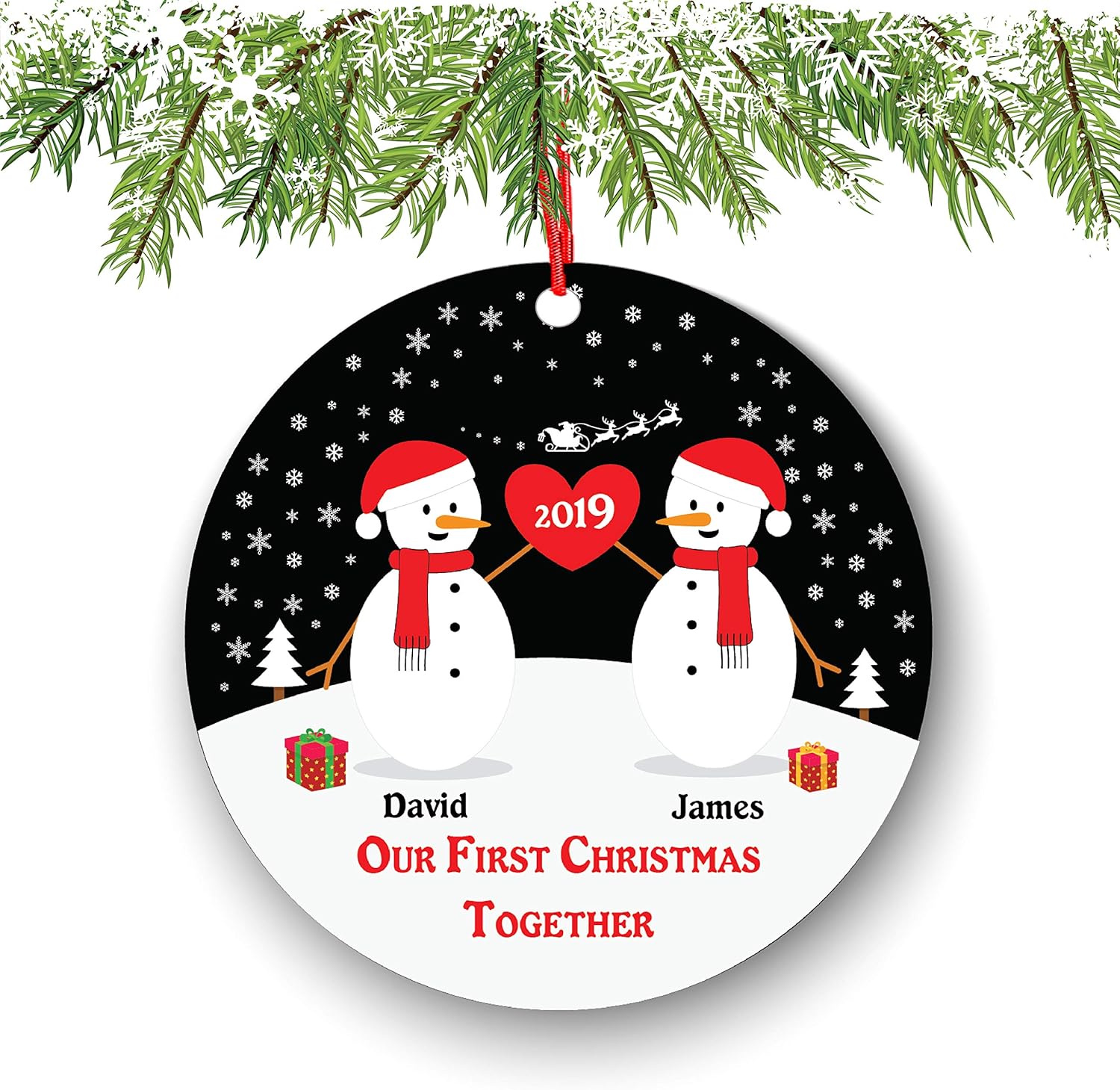 our first christmas ornament 2018