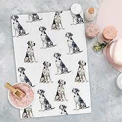 Yorhifa Great Dane Dog Kitchen Dish Towels, Great