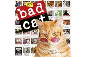 Bad Cat Wall Calendar 2026: Celebrating the Misfits of the Feline World