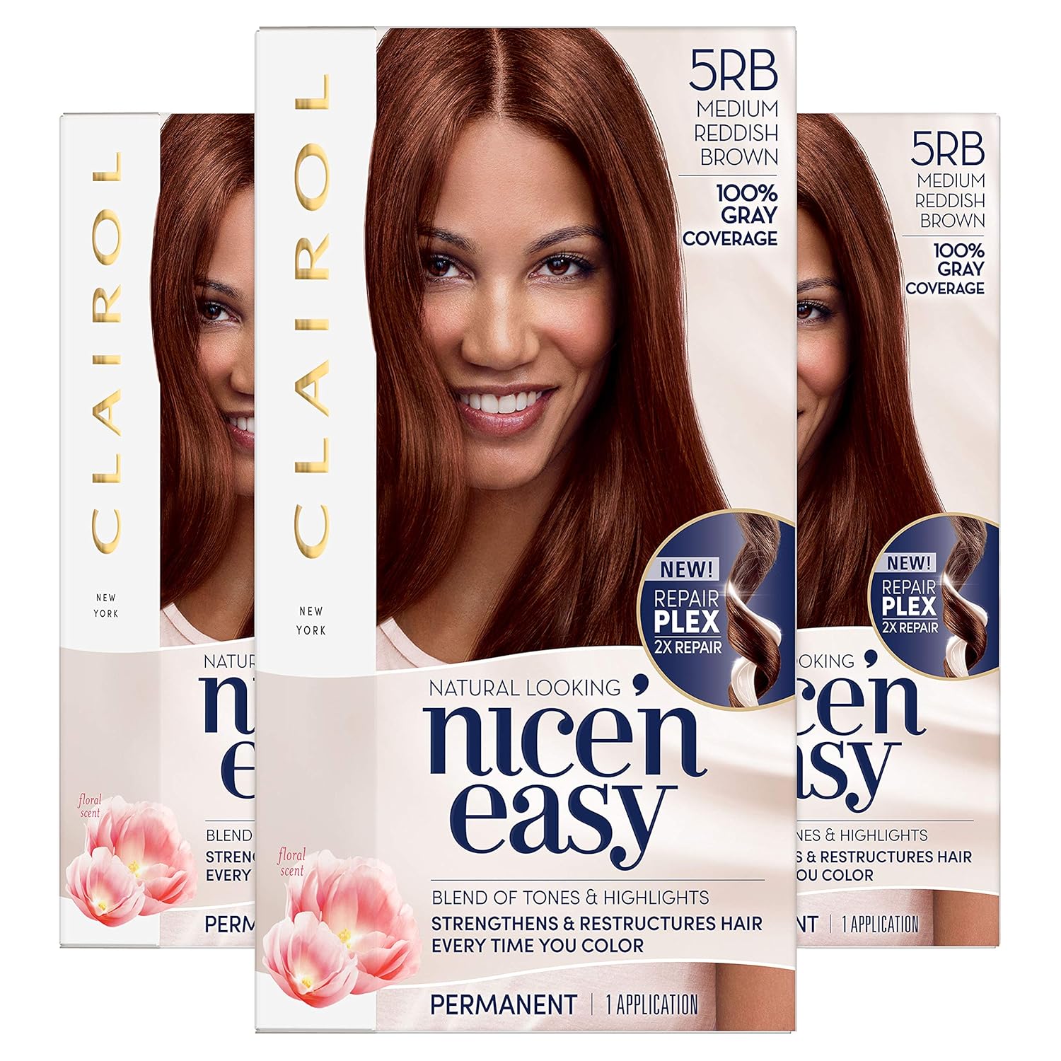 Clairol Nice N Easy Hair Color 119b 5rb Medium Reddish Brown 3