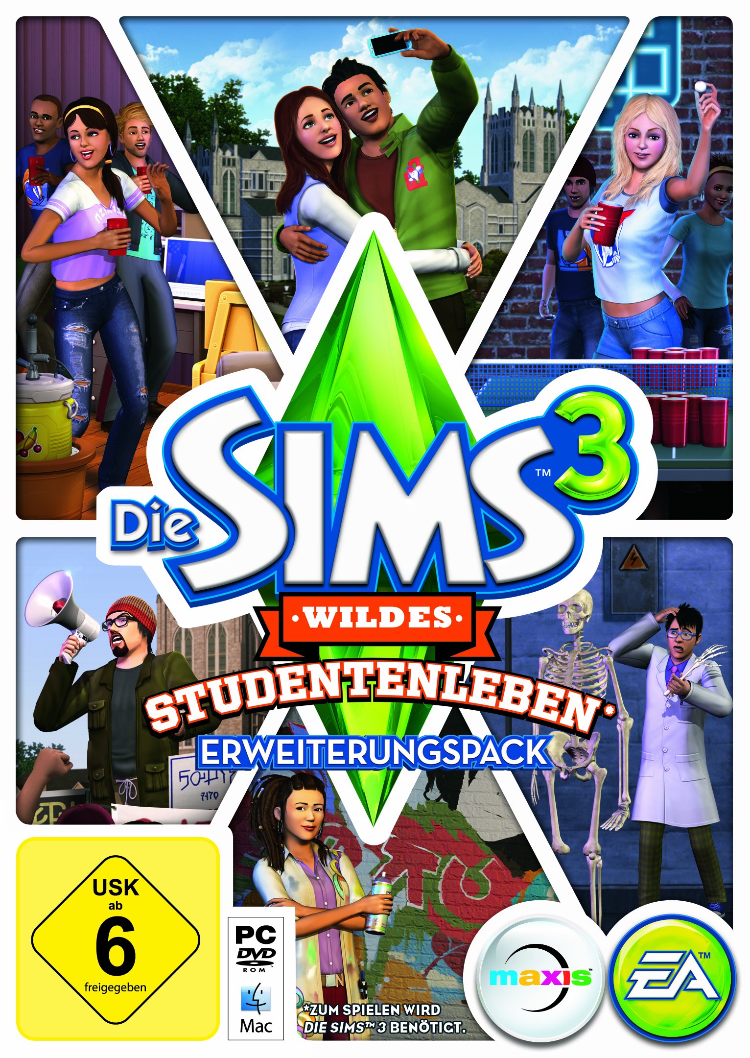 Die Sims 3 : Wildes Studentenleben [Import Allemand]
