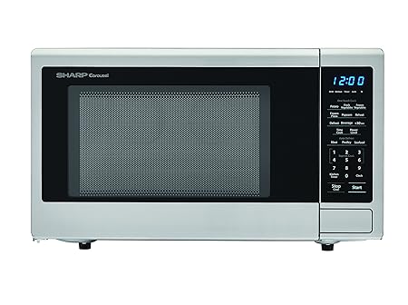 Sharp 1.000 W Countertop microondas horno, 1.1 pies cúbicos ...