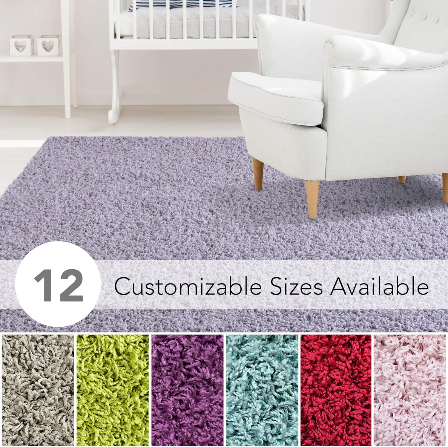 lilac rug for nursery
