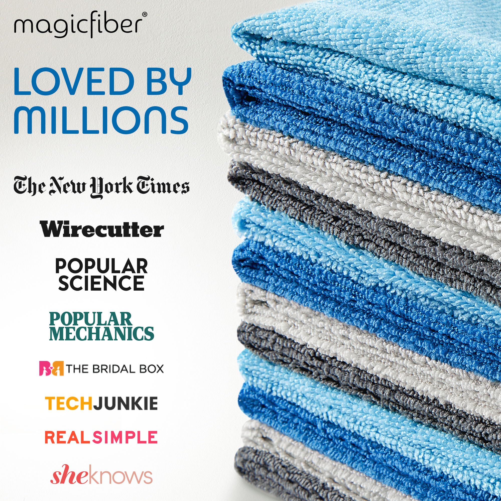 MagicFiber Microfiber Cleaning Cloth - 12 Pack, Large 13
