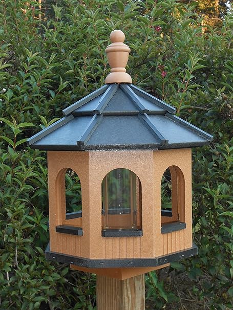 Amazon Com Medium Gazebo Octagon Vinyl Bird Feeder Amish