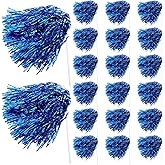 PullCrease 20 Pcs School Spirit Shakers Bulk | Cheer Pom Poms for Adults Sports Team Party Dance Football Basketball Volleyball Homecoming Fan Celebration Sporting Event
