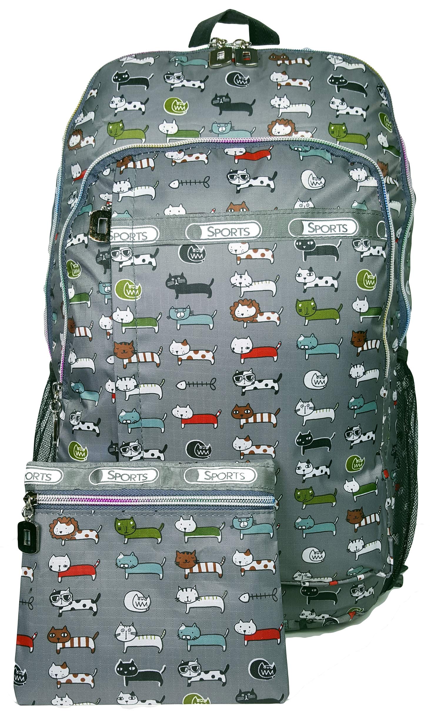 GFM® Happy Backpack Colourful Bag For School, Gym, Holidays, Beach, Casual Bag (S1-6215-SMLCT-BH)