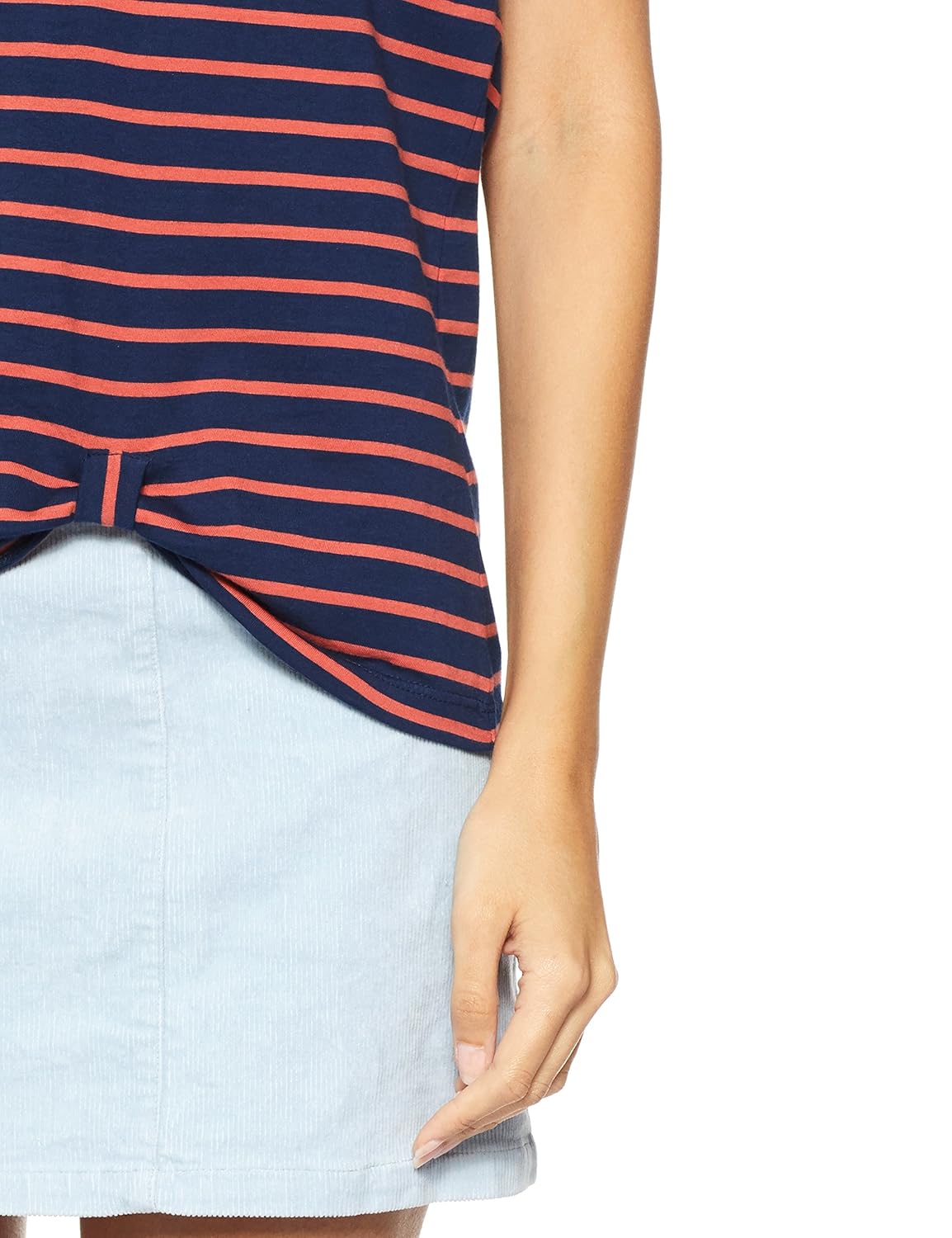 symbol amazon brand women's striped loose fit t-shirt