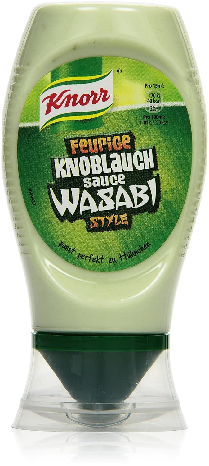 Knorr Feurige Knoblauch Sauce Wasabi Style, 250 ml Amazon.de Amazon