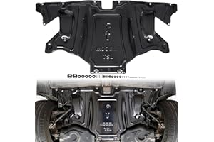 KEWISAUTO Rear Skid Plate for Tesla Model 3 / Model Y, Splash Shield Cover Under Engine Guard Cover Chassis Guard Plates for Tesla Model 3 2017-2025 / Model Y 2020-2025 Accessories