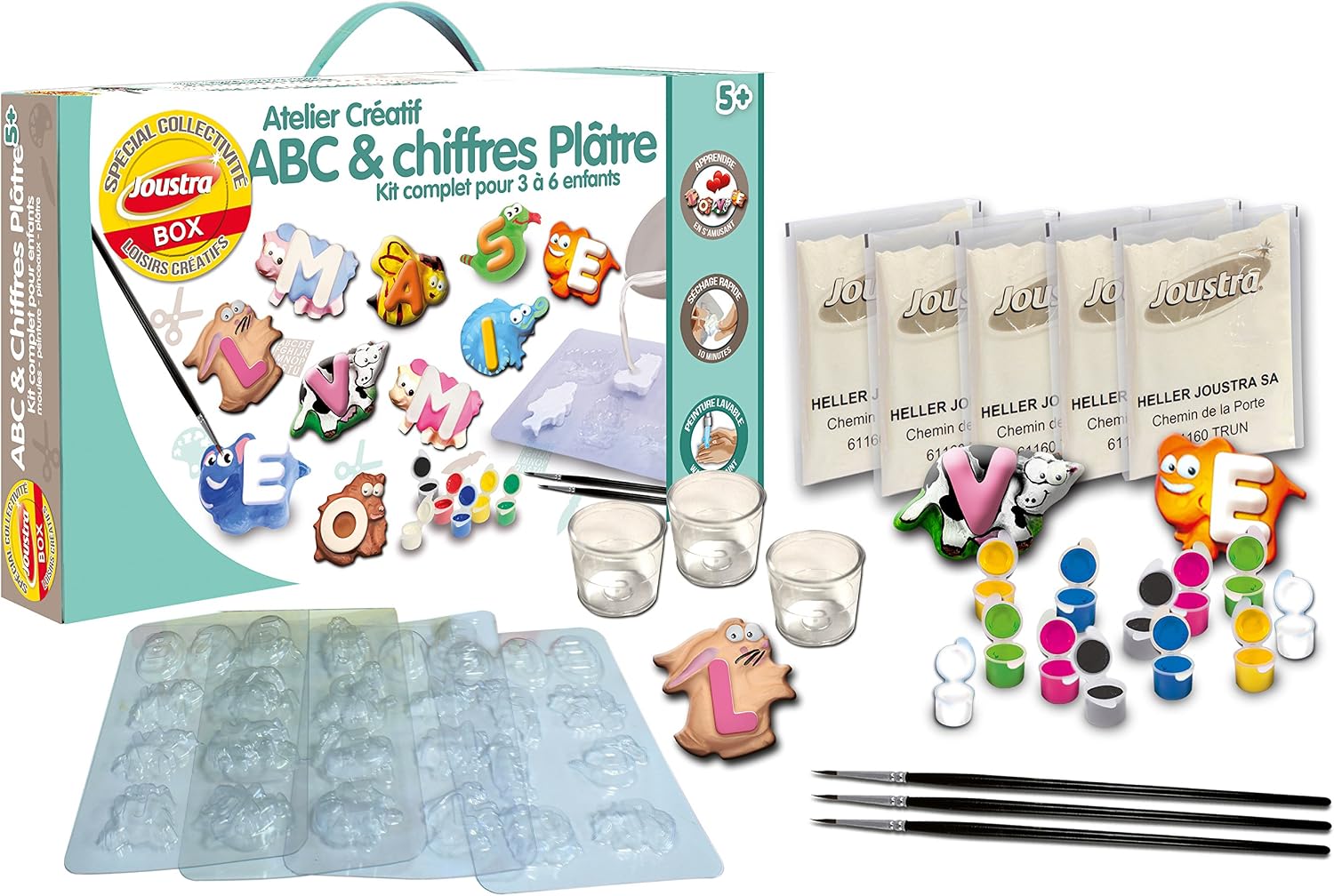 Joustra 40300 ABC Plaster Figures – BigaMart
