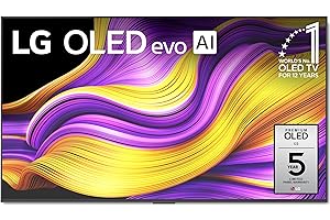 LG 55-Inch Class OLED evo AI 4K G5 Series Smart TV w/Dolby Atmos, Dolby Vision, HDR10, AI Super Upscaling 4K, Filmmaker Mode, Wow Orchestra, Alexa Built-in (OLED55G5WUA, 2025)