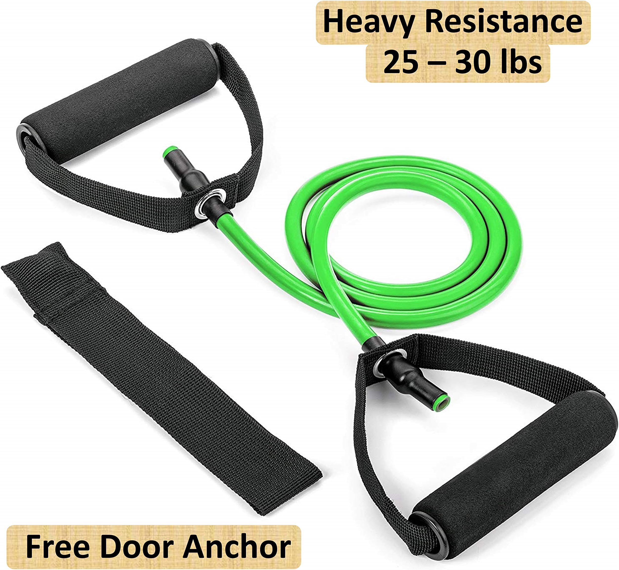 Tdas Resistance Band Stretch Latex Band Set Toning Tube for Heavy Workout Exercise Hard Light for Men Women Fitness, Physical Therapy
