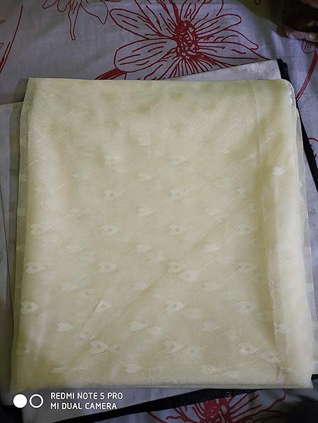 Shri ashu creation Superior Luxor Qualtiy Mosquito Net for Bed - (5 * 6.5 feet) Ivory