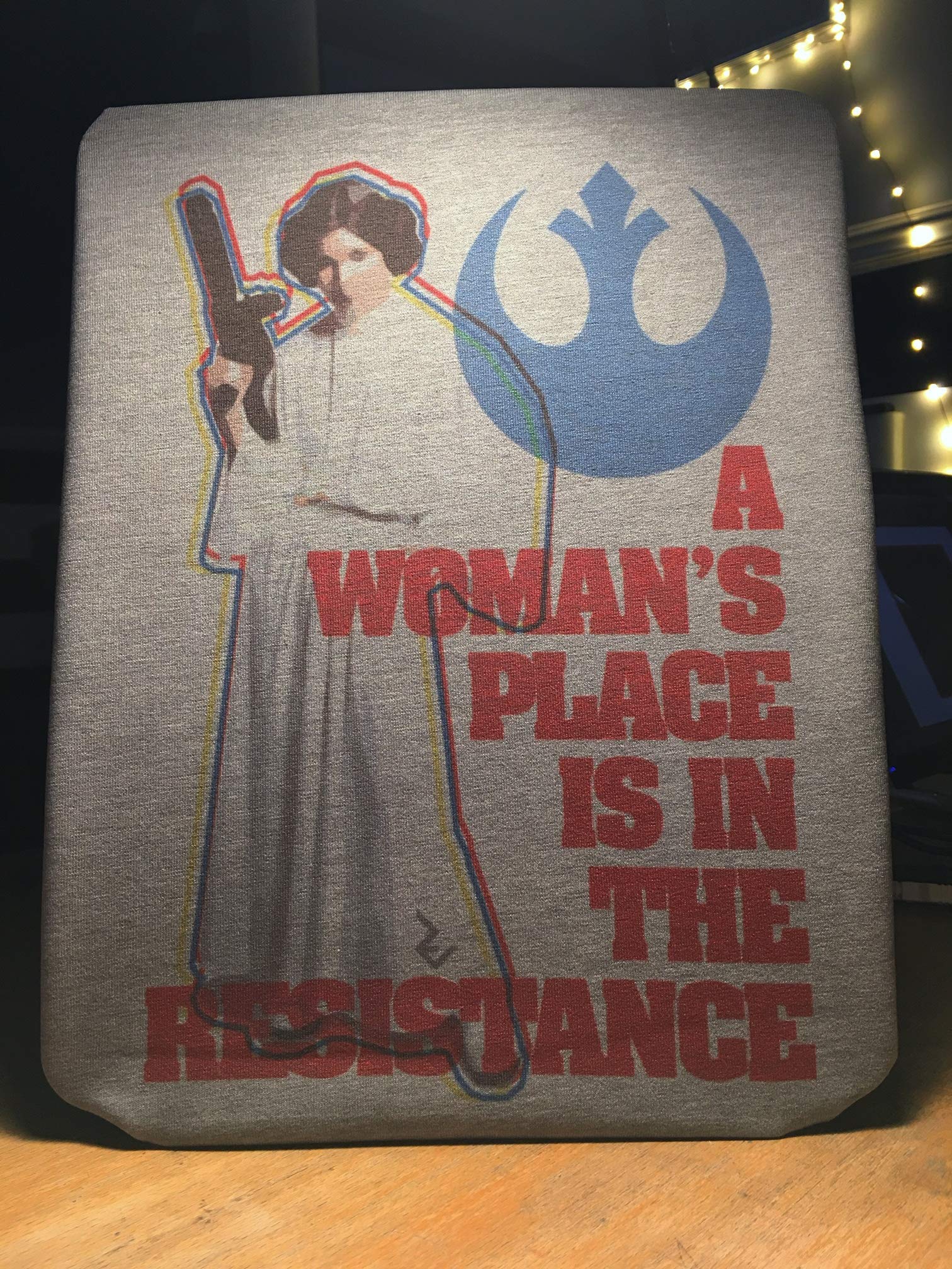 Feminist Leia T-Shirt - Space Wars Propaganda For Women To Join The Fight Tee by Rev-Level