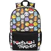 Get Trend Pokemon | One Piece | SmileyWorld Kids Backpack for Boys, Anime 18 inch Book Bag, Padded Straps Travel School Bag