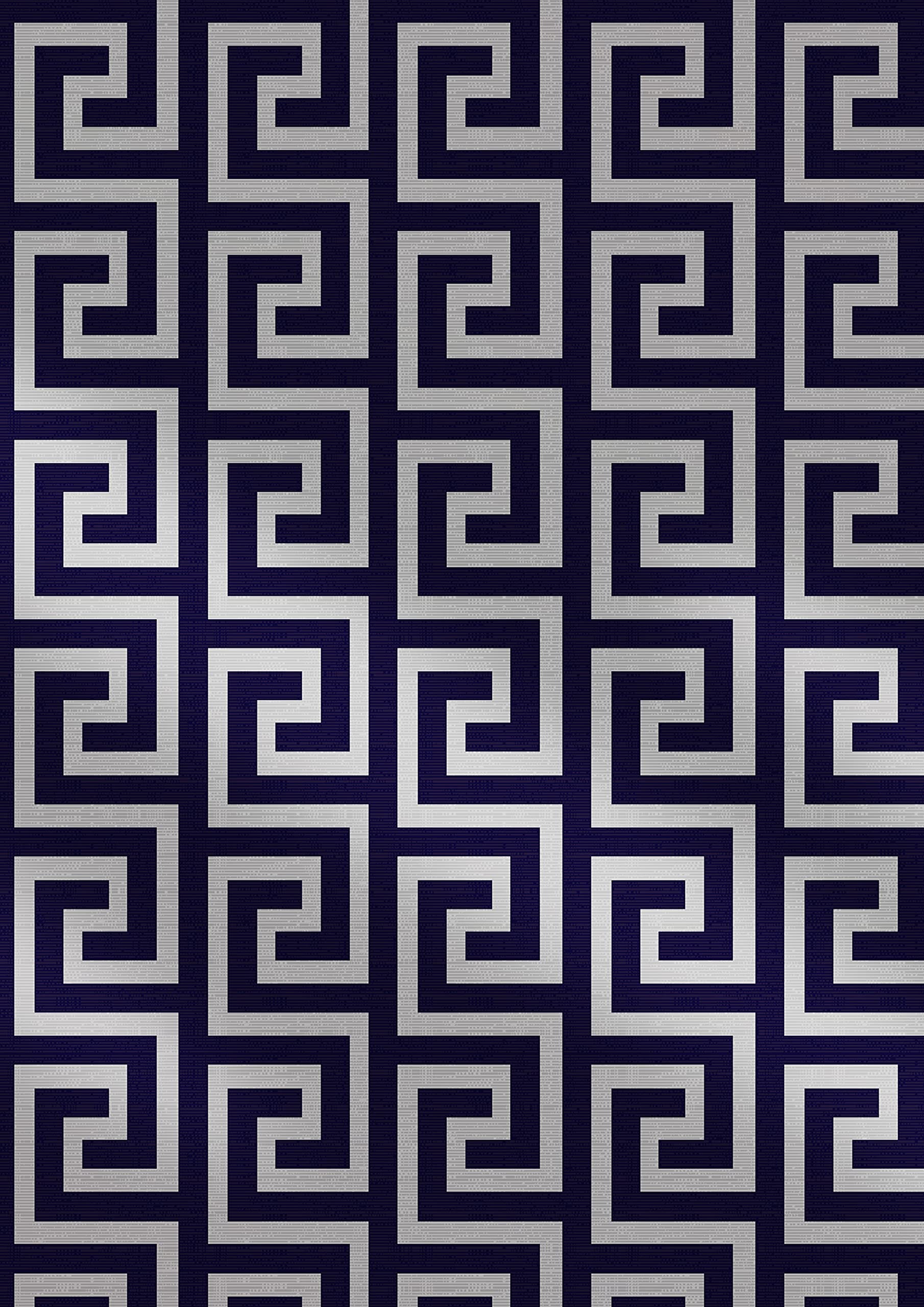 Exclusive Athens Greek Key Wallpaper Giorgio Greek Key Navy Blue GL0029 Full Roll