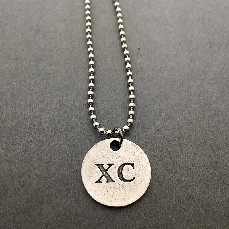 XC Round Pewter Pendant Necklace/Bracelet/Key Chain/Bag Tag