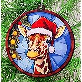 Generic Giraffe Santa Ornament