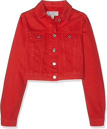 new look red denim jacket